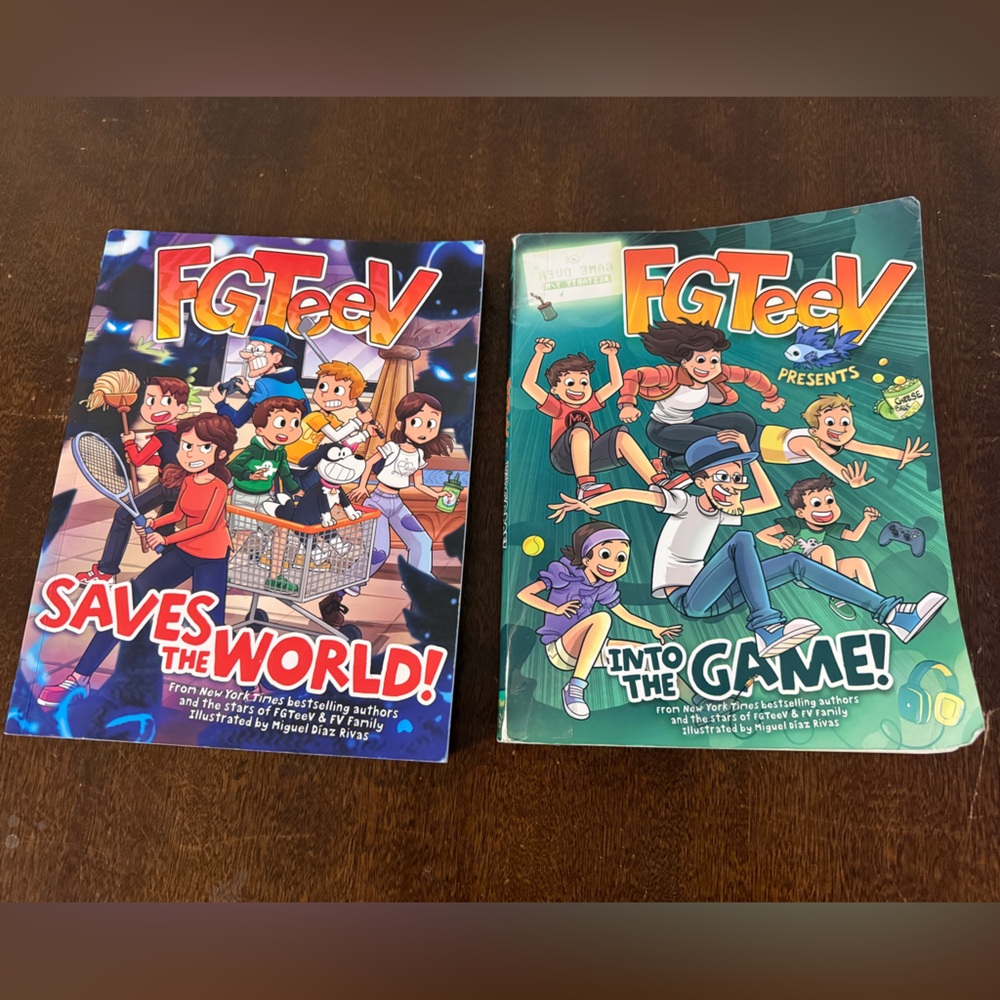 FGTeeV “Saves the World!” and “Into the Game! “ 2pc Book Set